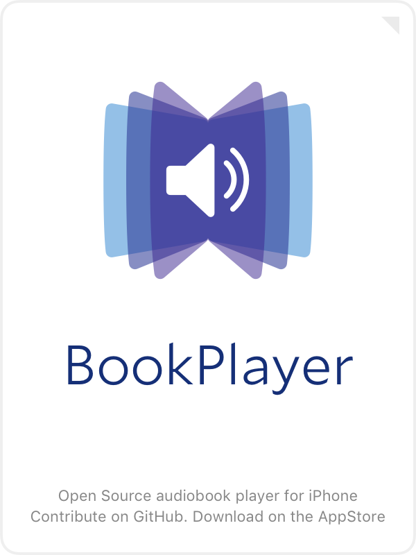 BookPlayer - Open Source audiobook player for iPhone - Contribute on GitHub. Download on the AppStore